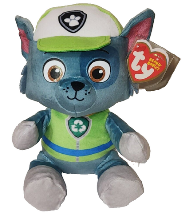 TY Beanie Babies Regular Paw Patrol ROCKY the Dog