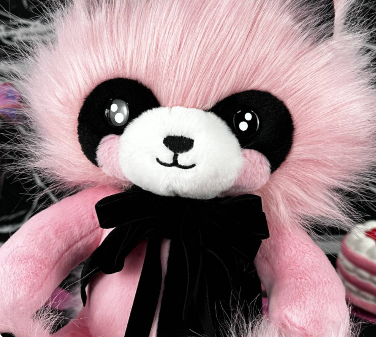 Emo Kawaii Pink Raccoon Stuffed Toy