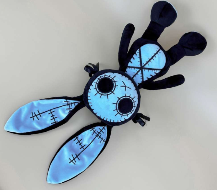 Goth Voodoo Blue Bunny Plush