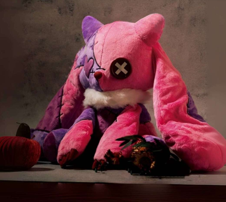 Emo Pink Bunny Foxy Plush