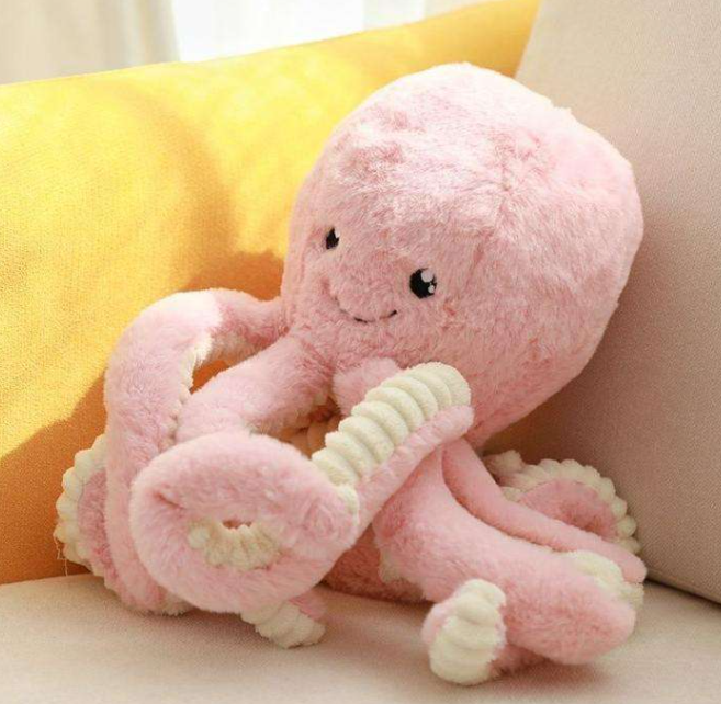 Cute stuffed Octopus Pink