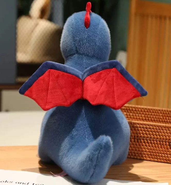 Cartoon Dinosaur Stuffed Animal Blue