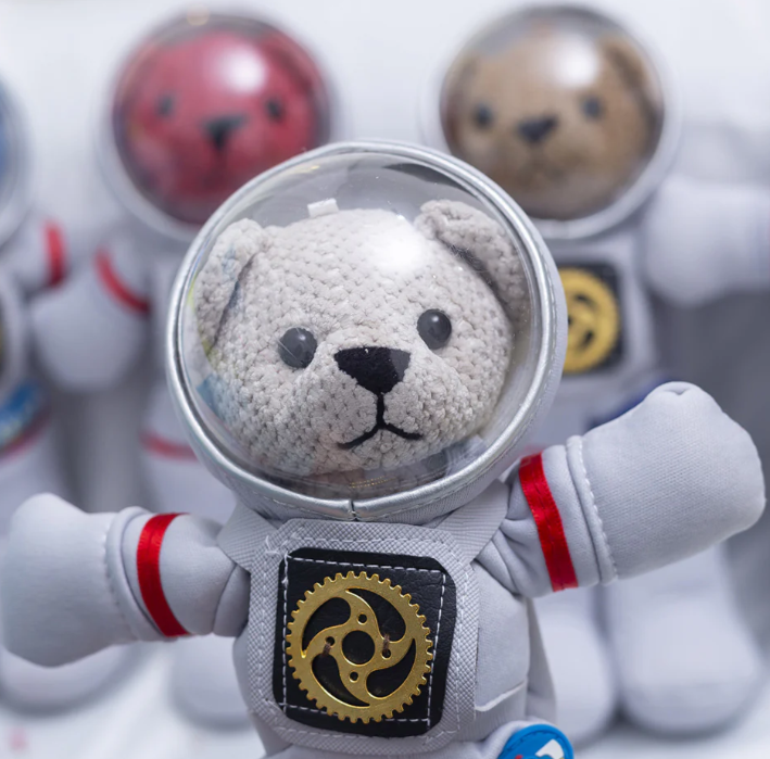 Cute Astronaut Teddy Bear Plush White