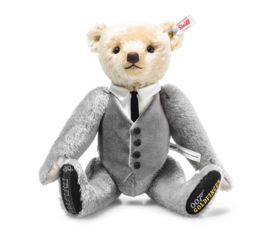 Steiff James Bond Goldfinger Teddy Bear Mohair 007637