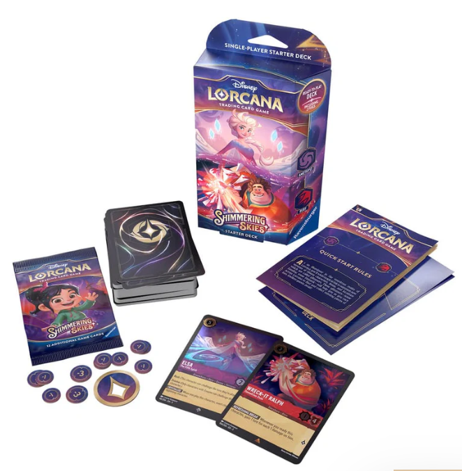 Disney Lorcana - Shimmering Skies Starter Deck - Ruby & Amethyst
