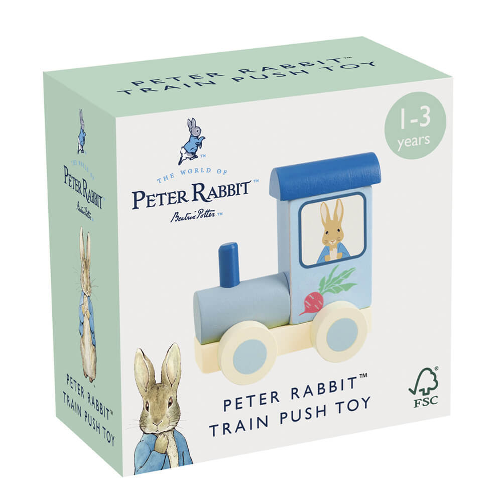 Beatrix Potter Train Push Toy Peter Rabbit Wooden Toys