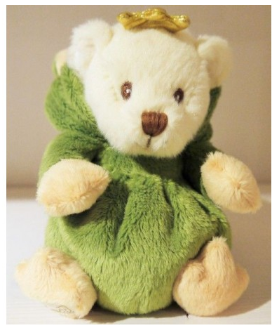 Bukowski Plush bear dressed as a frog prince