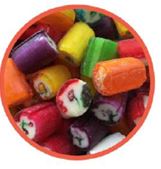 Scott Bros Candy Fruit Rock Boiled Sweets Jar 155g Aust Made