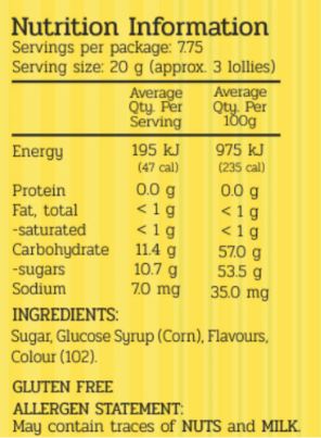 Scott Bros Candy Humbugs Boiled Sweets Jar 155g Aust Made