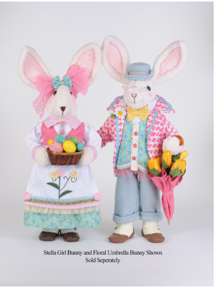 Karen Didion Floral Umbrella Bunny