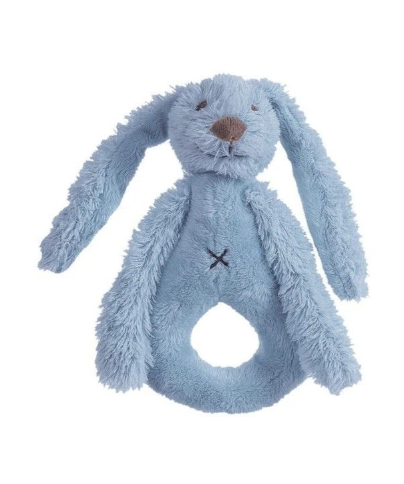 Happy Horse | Rattle bunny Richie deep blue size: 18 cm