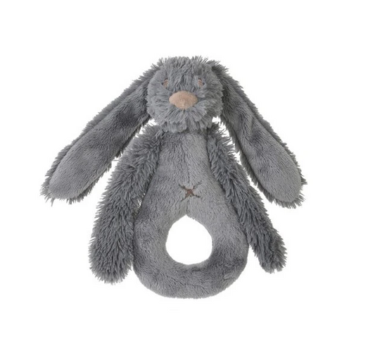 Happy Horse Deep Grey Rabbit Richie Rattle, 18 cm