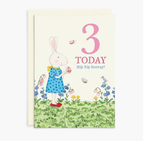 Ruby Red Shoes 3rd Birthday Card