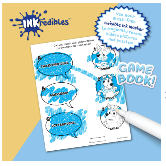 Inkredibles Bluey Invisible Ink