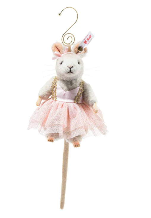 A Miniature Masterpiece: Steiff Ballerina Mouse Christmas Ornament