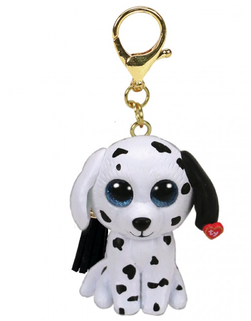 Fetch the white Dog Mini Boos Clip