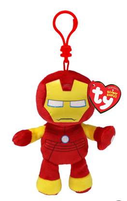 Marvel Iron-man Clip Soft Beanie Babies