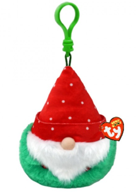 Christmas Topsy the Red Hat Gnome Clip Beanie Balls