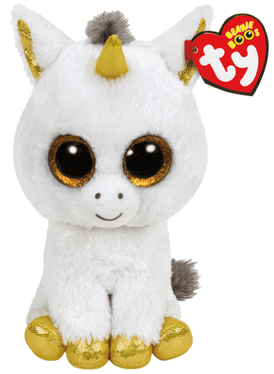 Pegasus the White Unicorn Regular Beanie Boo