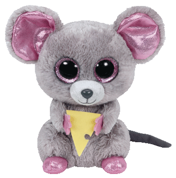 Squeaker the Mouse W/ Cheese Regular Beanie Boo