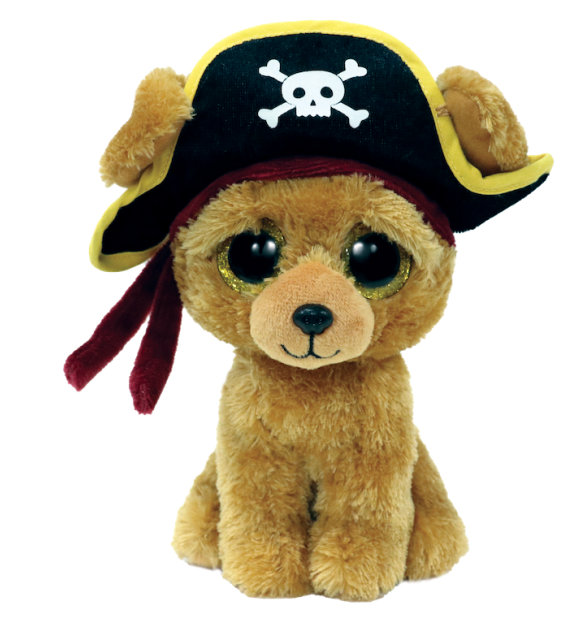 Halloween Rowan the Brown Pirate Dog Regular Beanie Boo