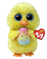 Marigold the Yellow Duck Holding an Easter Egg Regular Beanie Boo