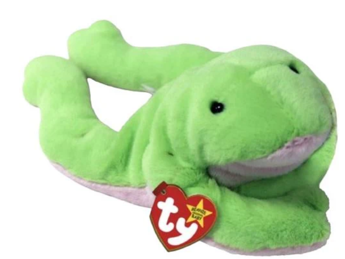 Ty Legs 11 Green Frog Beanie Baby