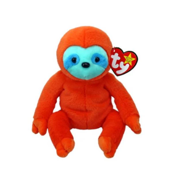 Ty Molasses Orange Sloth Beanie Baby