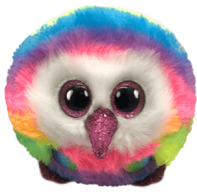 Owen the Multicoloured Owl Ty Puffies