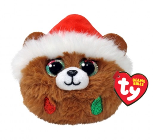 Christmas Pudding the Brown Bear Beanie Balls