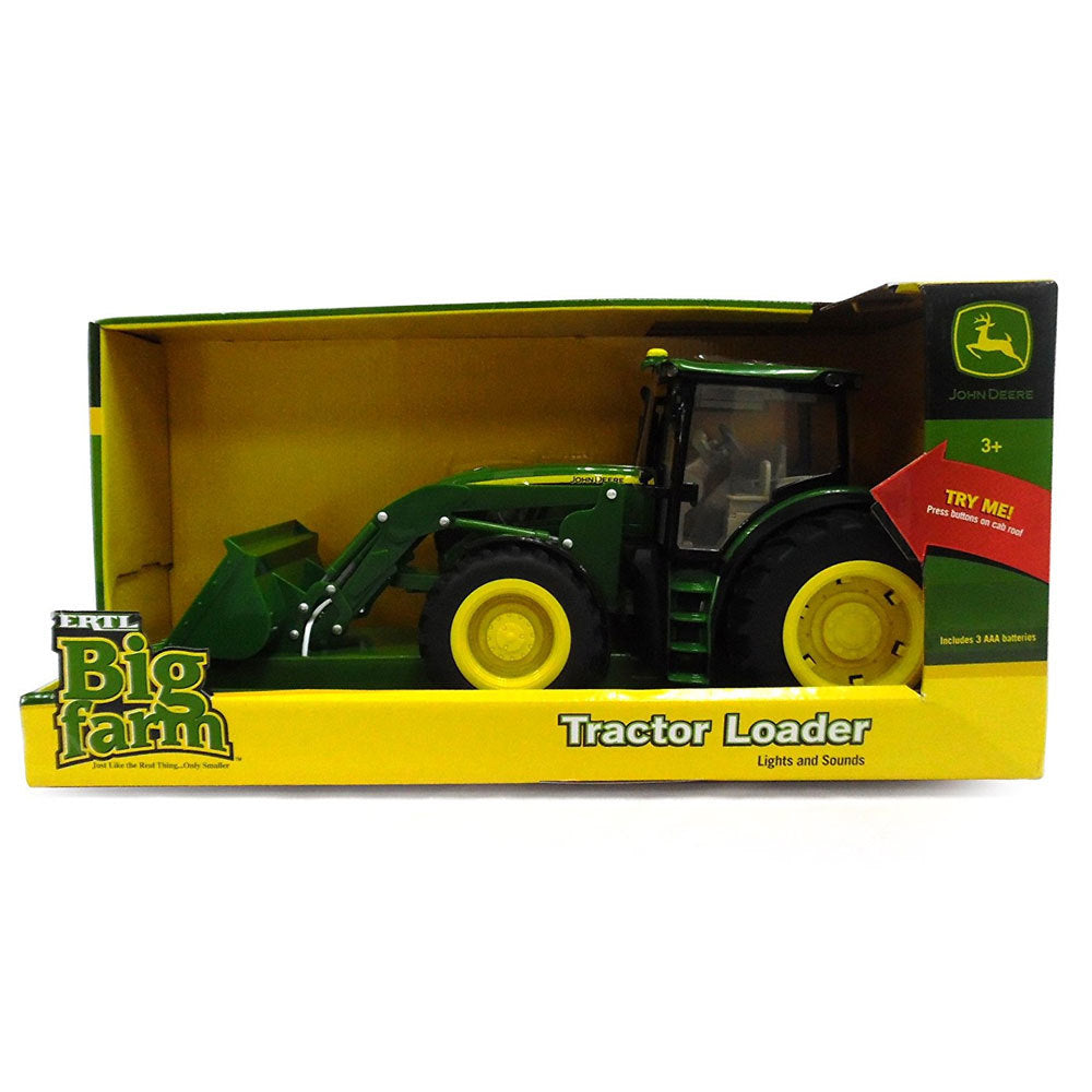 Big Farm 1:16 John Deere 6210R Tractor W/Loader + Light & Sound