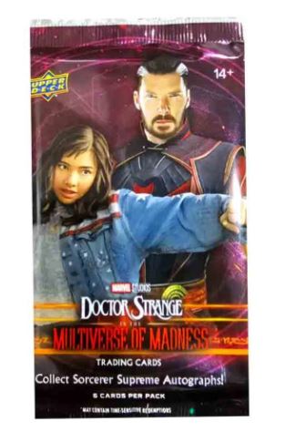 Upper Deck Marvel Studios Doctor Strange 2 Multiverse Of Madness Trading Cards Hobby Pack