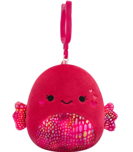 Squishmallows: Barella the Betta Fish - 3.5" Clip-On Plush