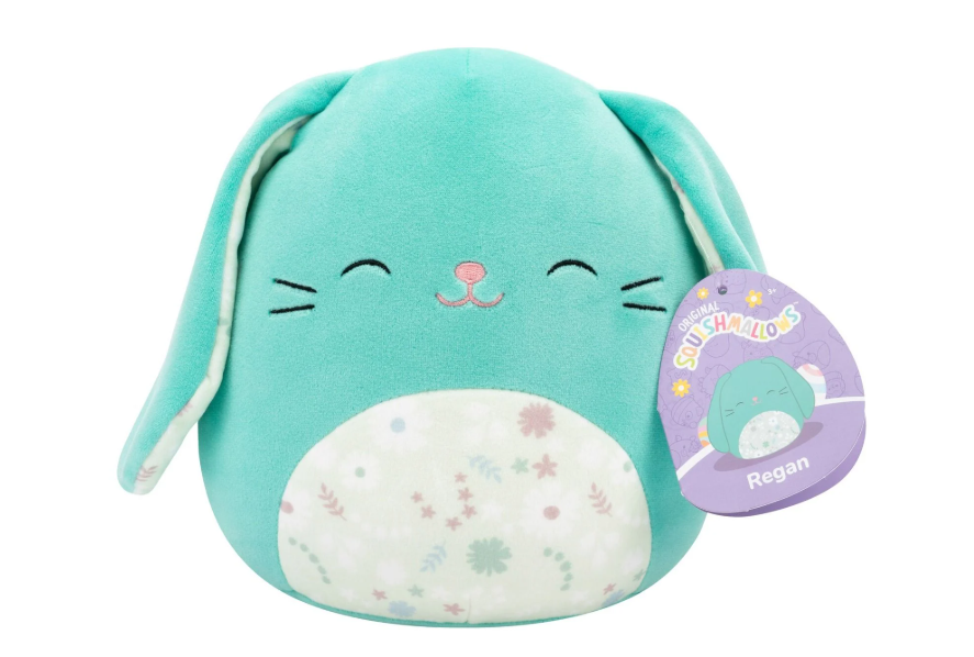 Squishmallows Easter Regan the Bunny with Floral Belly 7.5" Plush