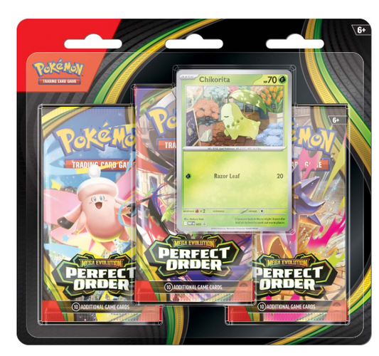 Pokemon TCG: Mega Evolutions - Perfect Order 3 Pack Blister 