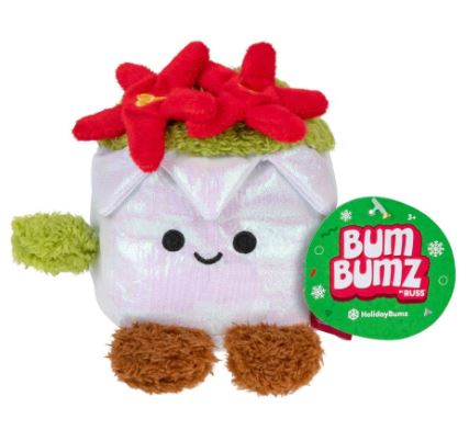 Bumbumz Holiday 7.5" Ponti the Poinsettia Plush