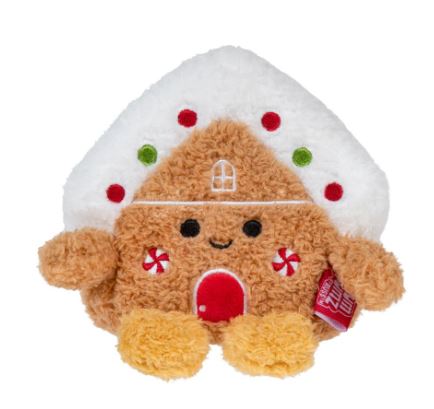 Bumbumz Holiday 4.5" Georgette the Gingerbread House Plush