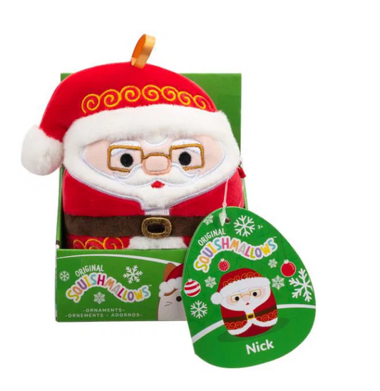 Squishmallows 4" Plush 2024 Christmas Ornament - Nick