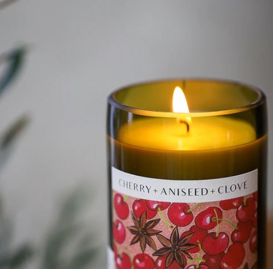 Candle -Cherry + Aniseed & Clove, Unwind Candle Co.