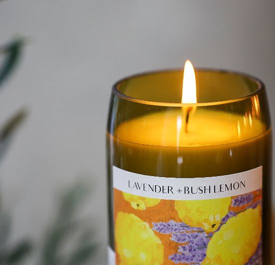 Candle - Lavender & Bush Lemon, Unwind Candle Co.