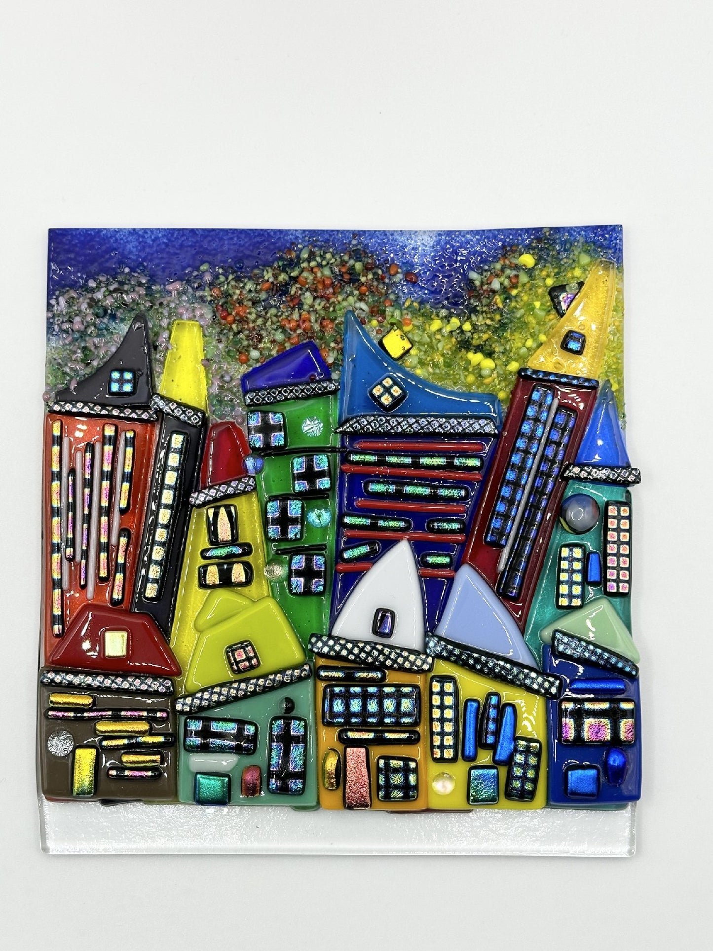 Christina's Glass Art Cityscapes 15x15