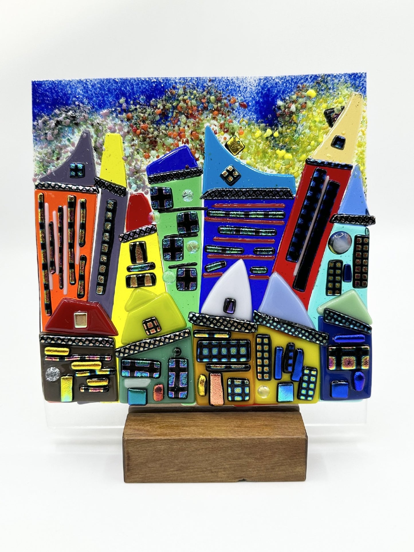 Christina's Glass Art Cityscapes 15x15