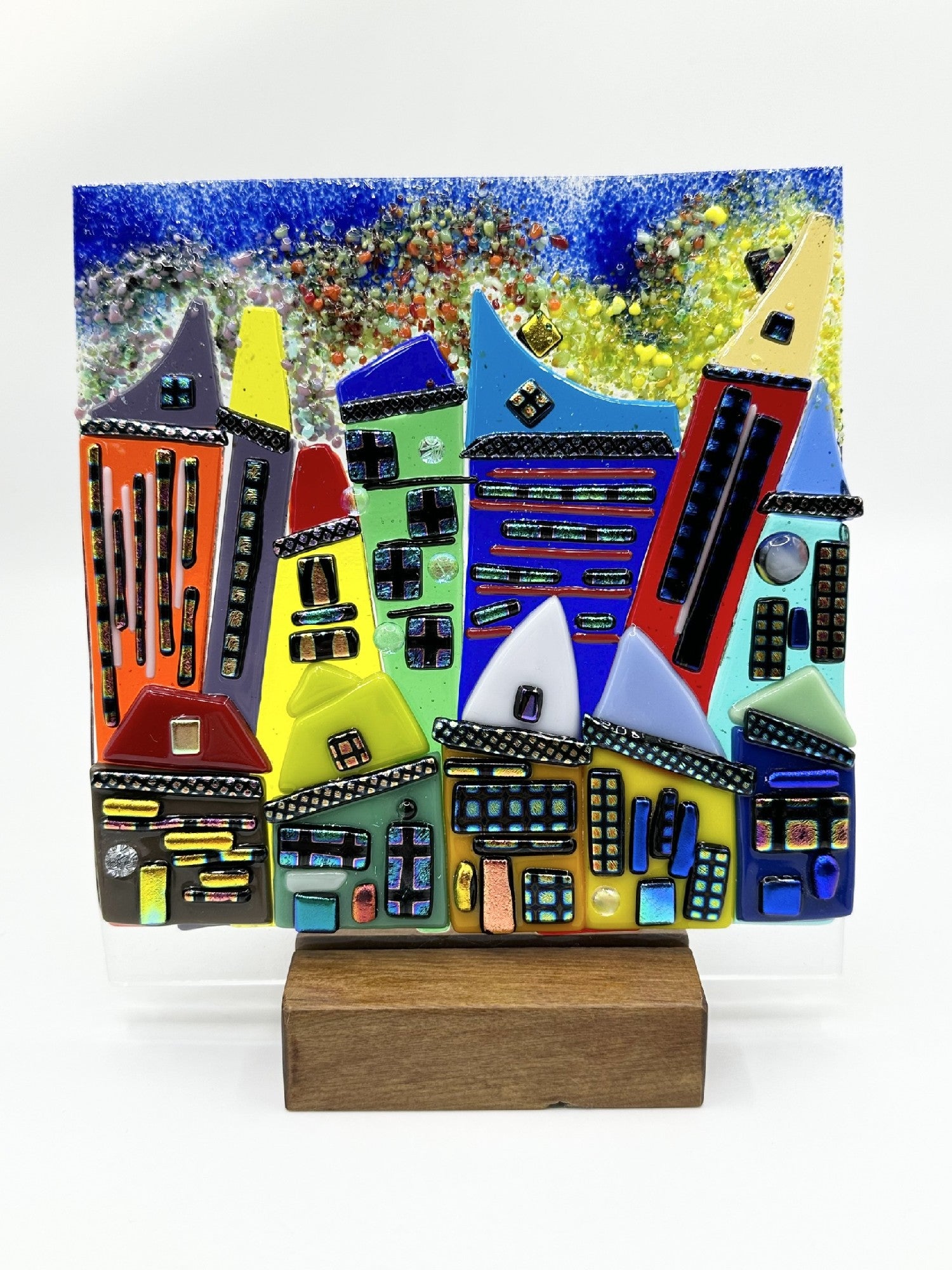 Christina's Glass Art Cityscapes 15x15