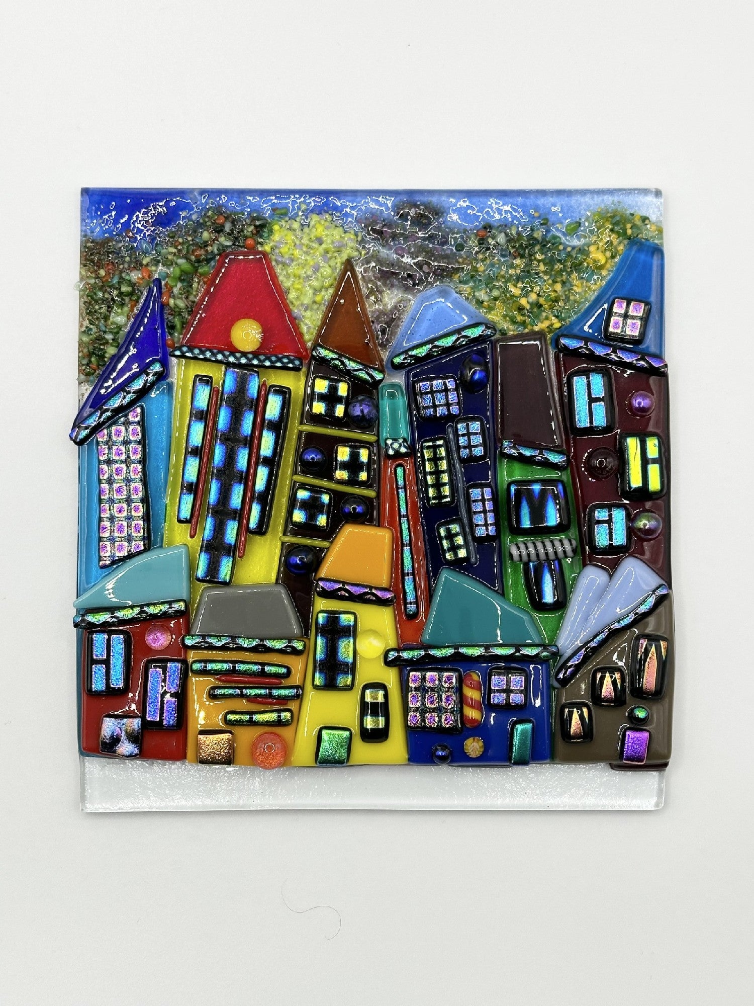 Christina's Glass Art Cityscapes 15x15