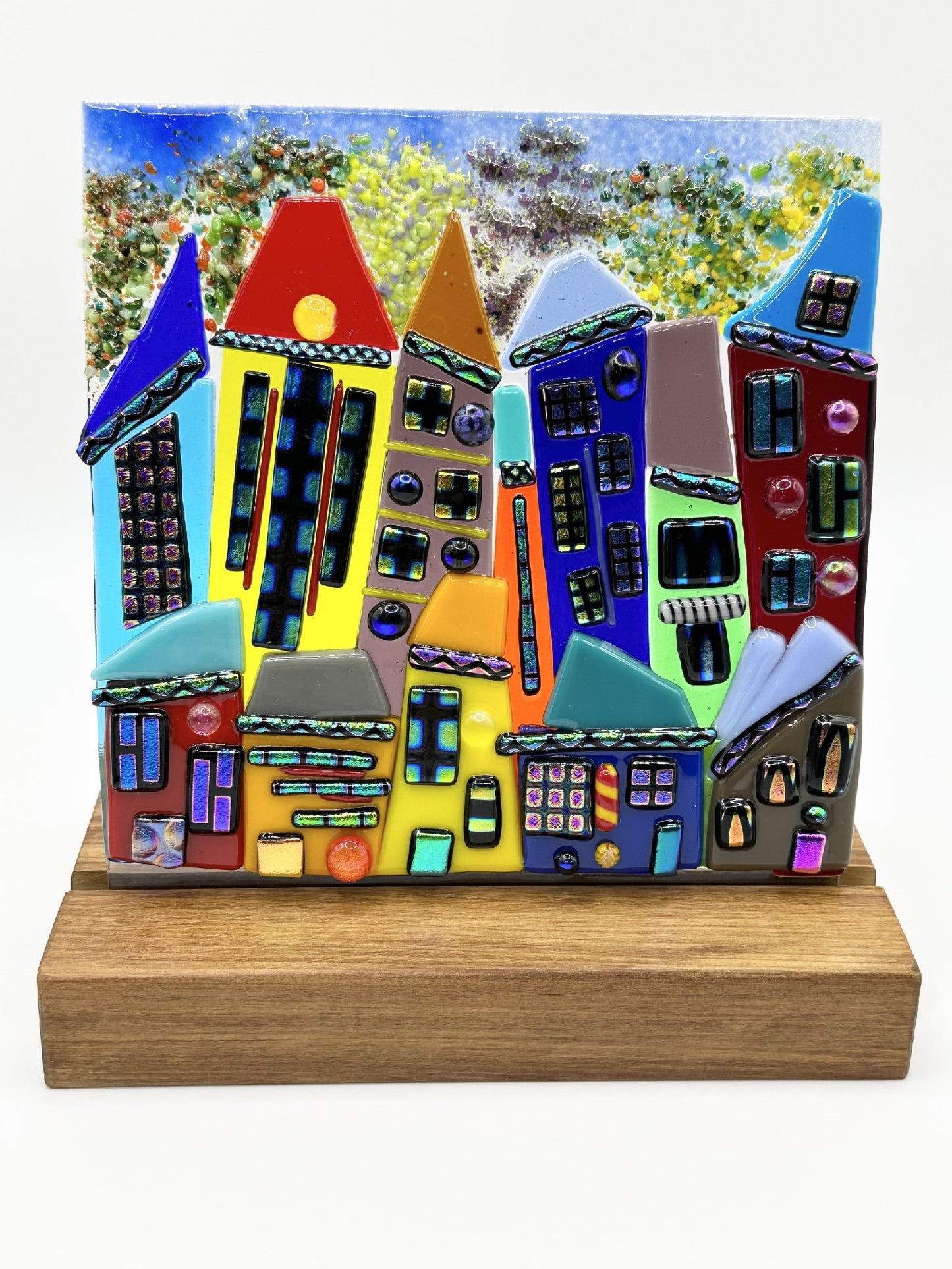 Christina's Glass Art Cityscapes 15x15