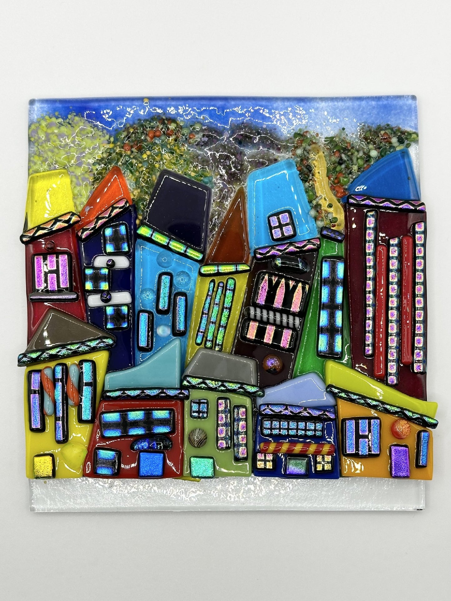 Christina's Glass Art Cityscapes 15x15