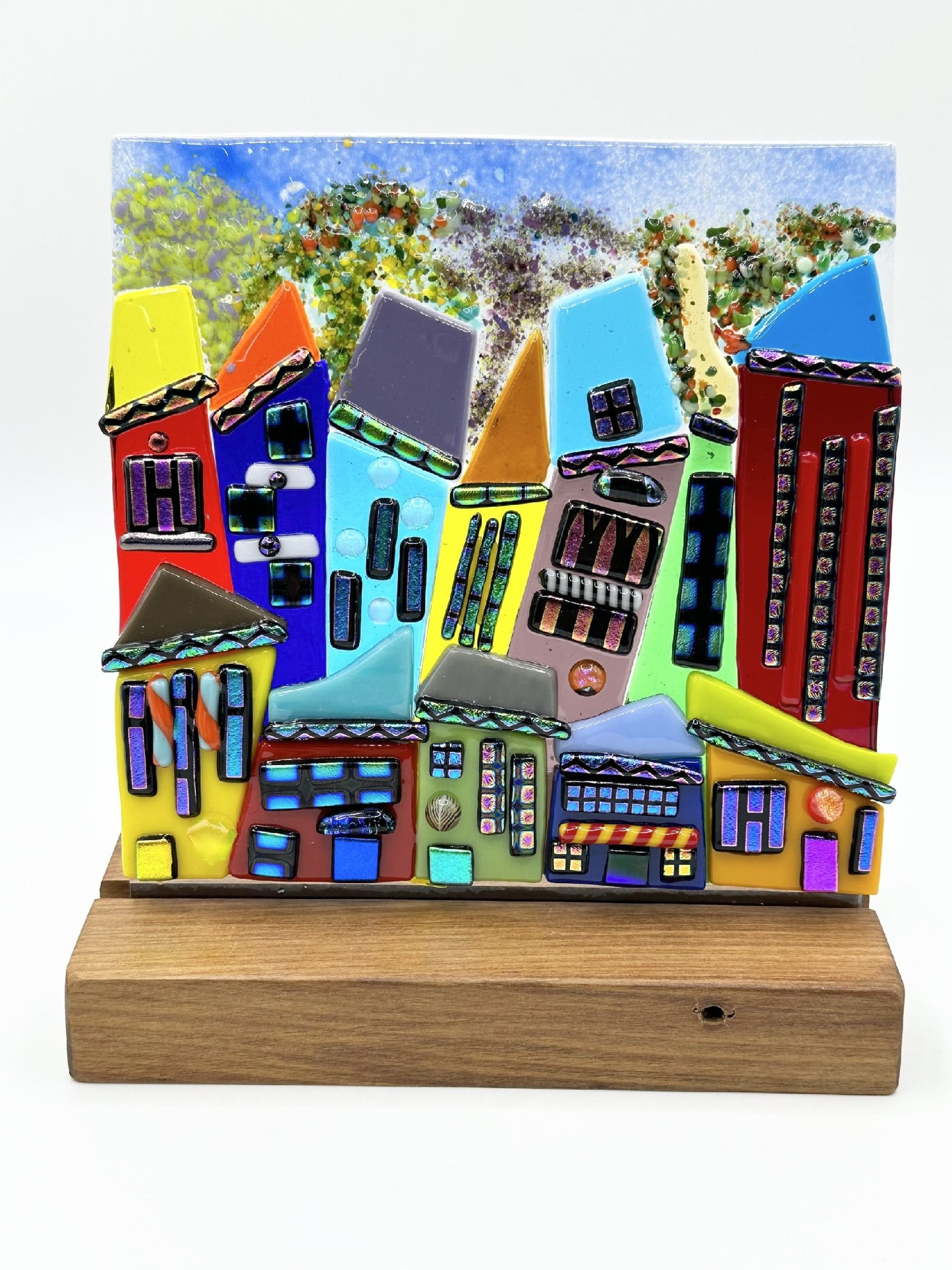 Christina's Glass Art Cityscapes 15x15