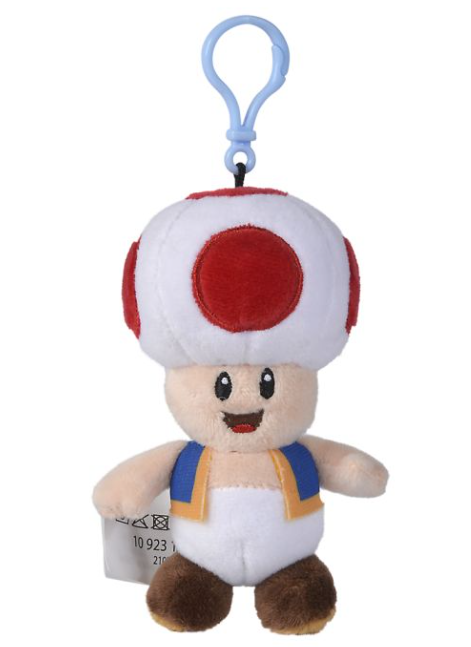 Super Mario Toad 5" Plush Keyring