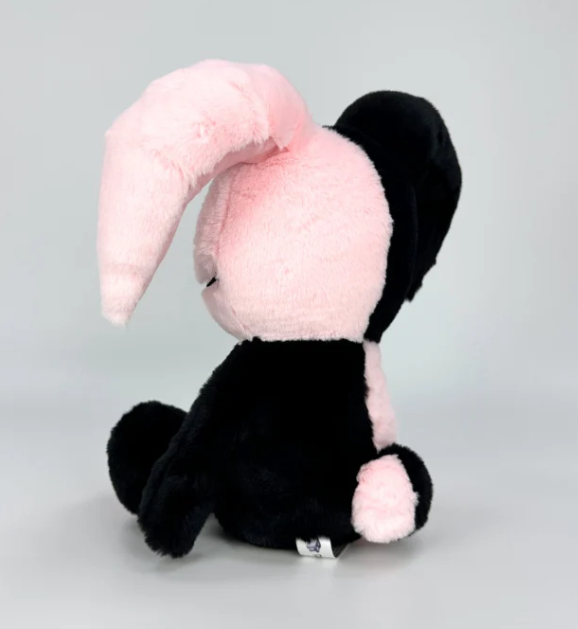 Goth Voodoo Pink and Black Bunny Plush