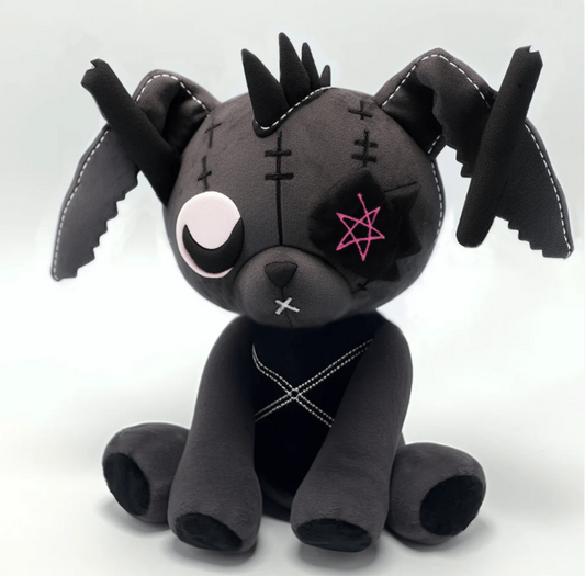 Cool Punk Gray Bunny Stuffed Animal